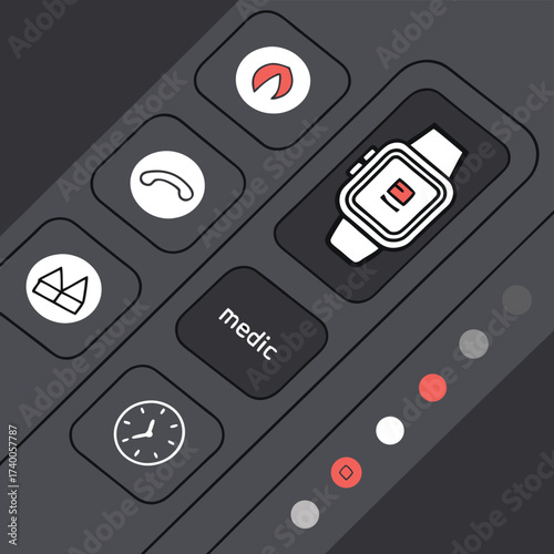 Modern app interface design elements