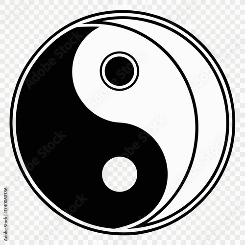 Yin and yang symbol representing balance and harmony