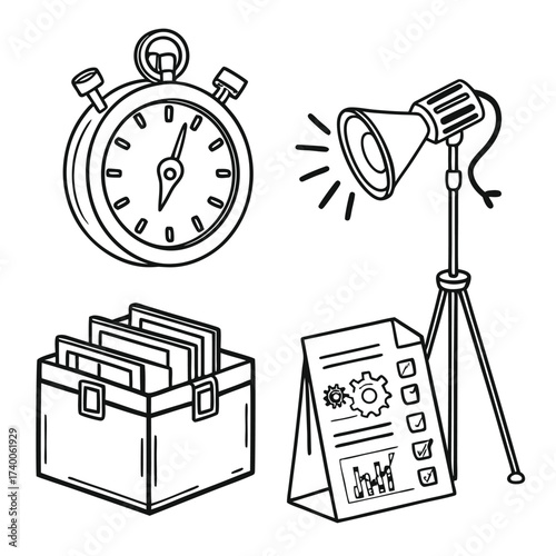 Project management illustrations