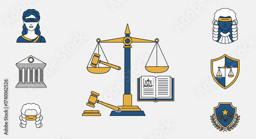 Legal Justice System Courtroom Court Proceedings Law Enforcement