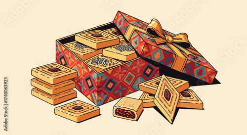 Delicious Sweet Pastries Boxed For Celebration