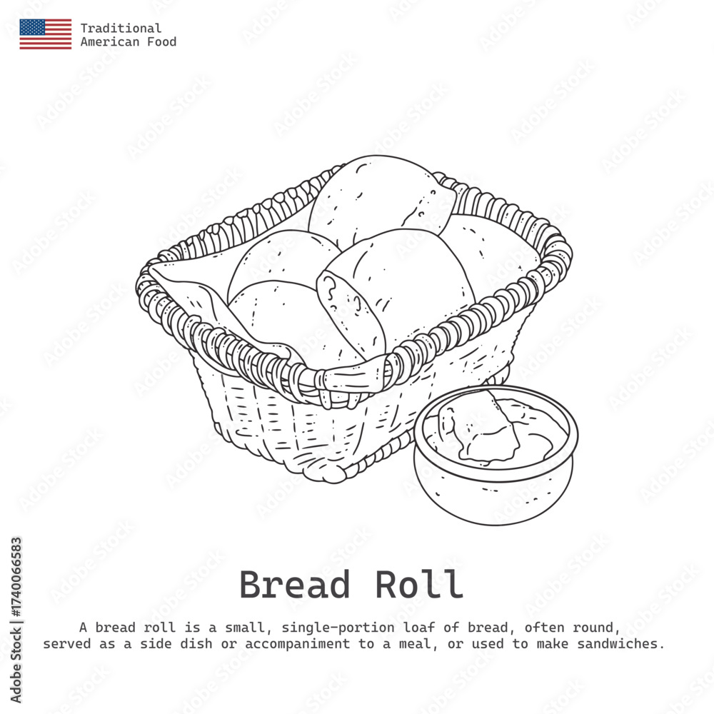 Obraz premium Bread roll