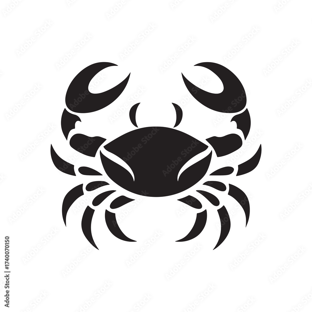 Fototapeta premium black and white crab