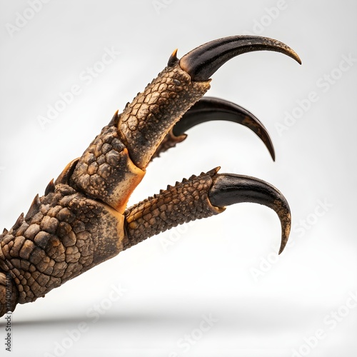 Detailed Photo of Brown Textured Bird Claw and Talons