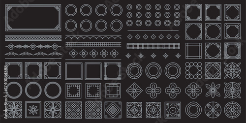 Ornate Geometric Design Elements A Collection of Vector Graphics