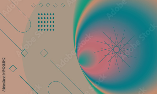 Abstract colors geometric elements design for web page, banner, art, banner, poster.