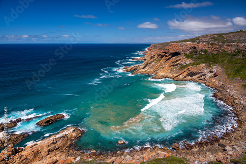 View of the rugged and dramatic coast near Mossel Bay, South Africa