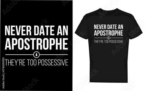 Funny english teacher grammar pun gift silhouette design for educators and students