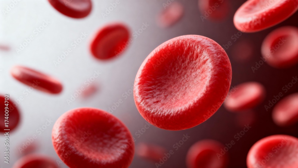 Fototapeta premium Red blood cells closeup