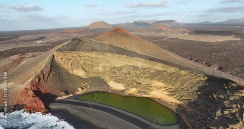 Beautiful day over Lanzarote island - Canaries - Spain	