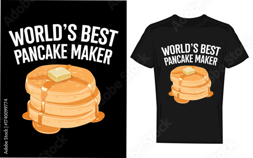 Funny world s best pancake maker silhouette design for gifts and kitchen decor celebrating breakfast enthusiasts silhouette