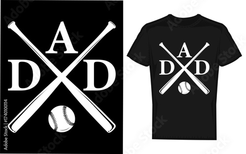 Funny par tee dad softball quote design for parties and matching apparel featuring a distinctive silhouette style