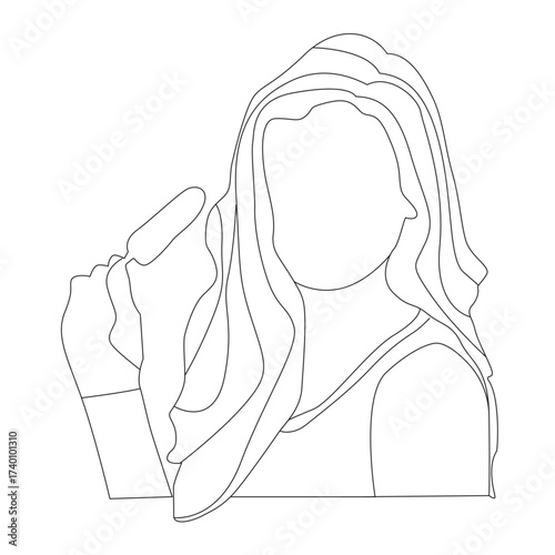 customer care woman with a headache