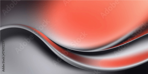 Abstract red wave design wallpaper with a dynamic artistic light and curve illustration