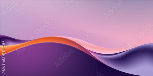 Abstract colorful wave background design featuring vibrant pink, purple, and violet lines and curves creating an artistic flow pattern