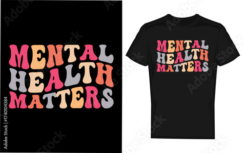 Humorous silhouette of a therapist or psychologist offering mental health support and advice emphasizing that mental health matters