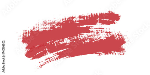 Red lips print vector illustration with a grunge paint splash texture design