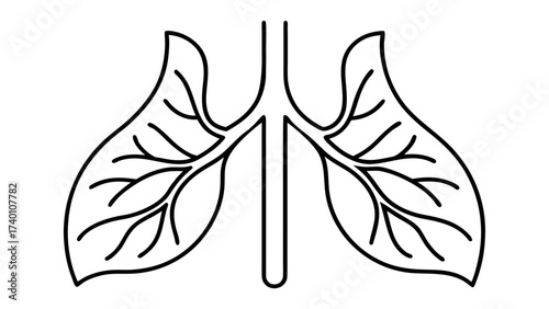 Minimalist line art of a tree shaped like a human