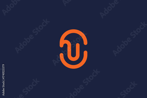 letter su logo icon design vector template