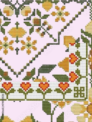 design flower pattren background ethnic design