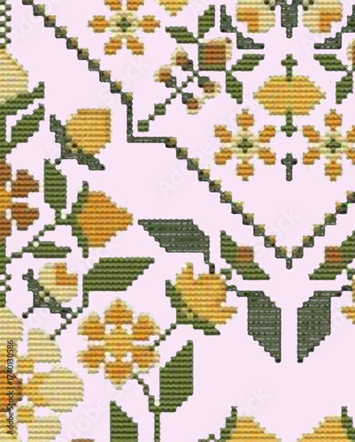 design flower pattren background ethnic design