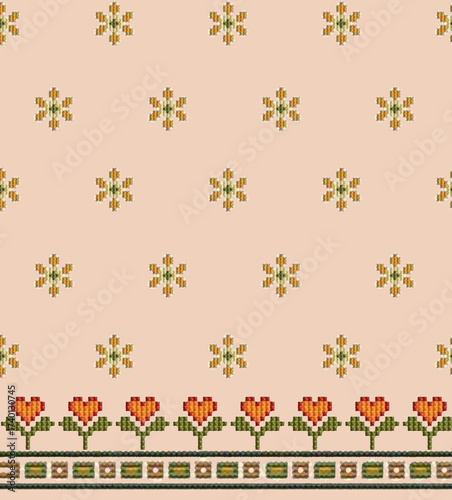 design flower pattren background ethnic design