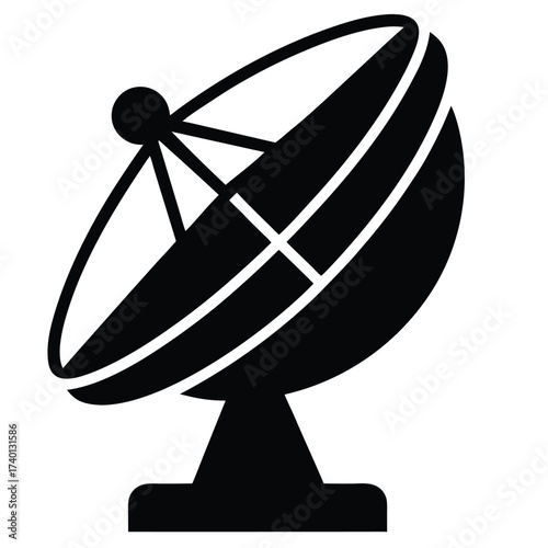 satellite dish vector icon