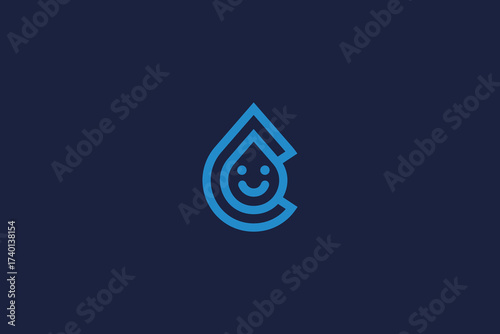 drop logo icon design vector template