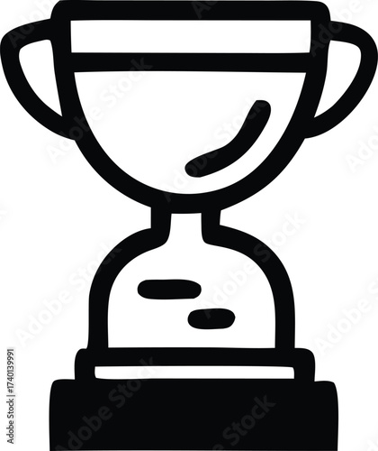 Trophy icon represents achievement and victory symbolizing success competition recognition and winning in sports and business awards