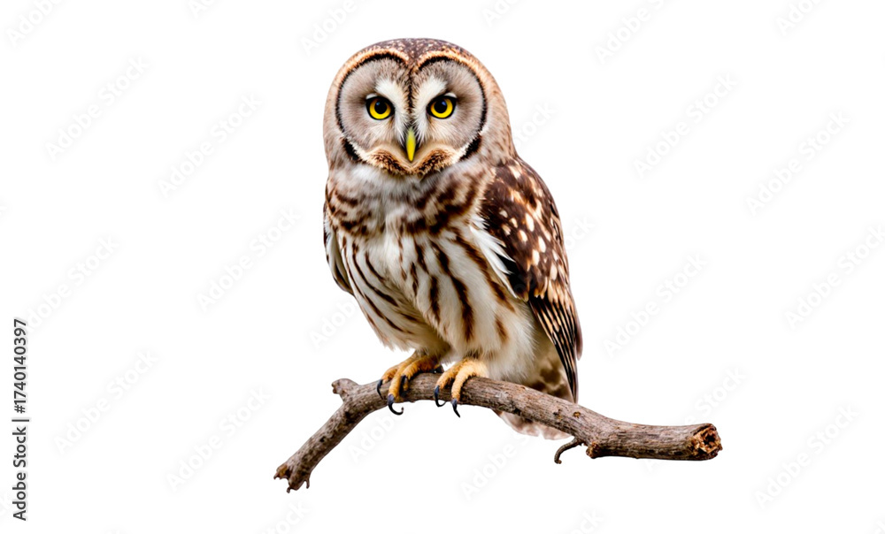 Naklejka premium great horned owl isolated