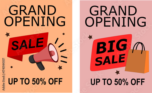 Grand Opening Big Sale Promotion.