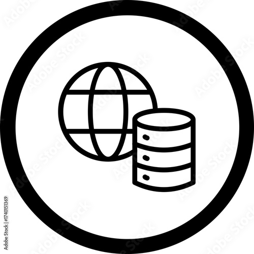 Content Delivery Network Vector Icon Design