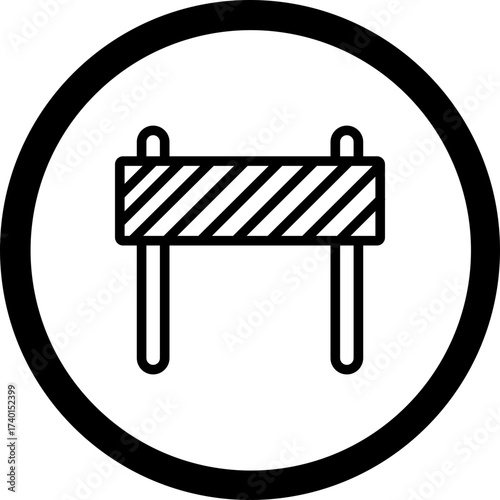 Barricade Vector Icon Design