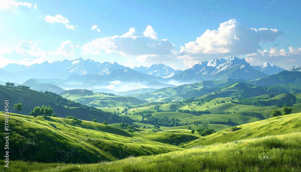 Obraz premium Scenic Mountain Landscape