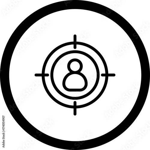 Target Audience Vector Icon Design