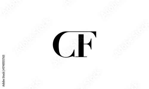 CF initial letters, monogram logo