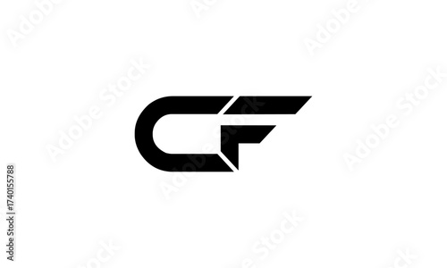 CF initial letters, monogram logo