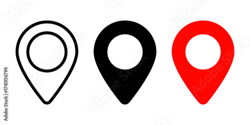 Free Download Location icon. Map pin icon - GFXLoad