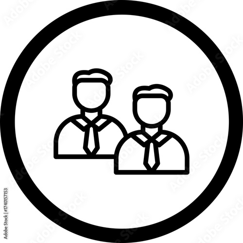Coworker Vector Icon Design