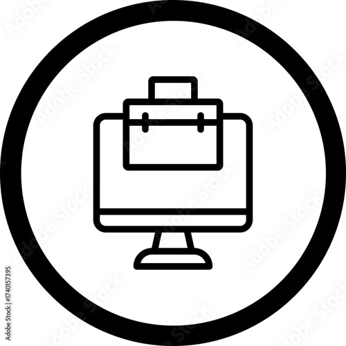 Online Business Vector Icon Design