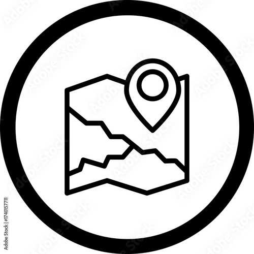 Map Vector Icon Design