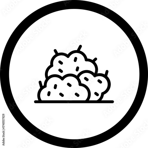 Bush Vector Icon Design