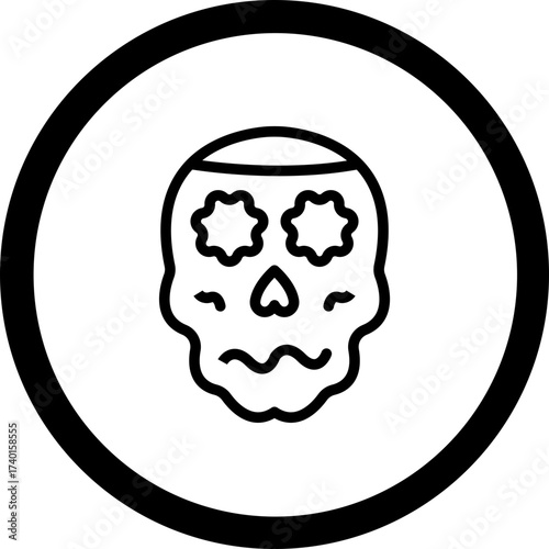 Calavera (Skull) Vector Icon Design