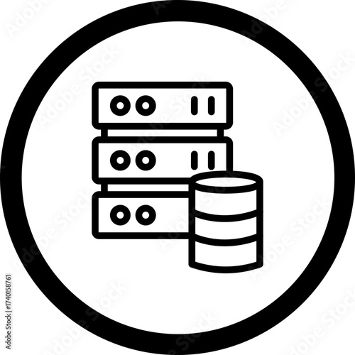 Server Vector Icon Design