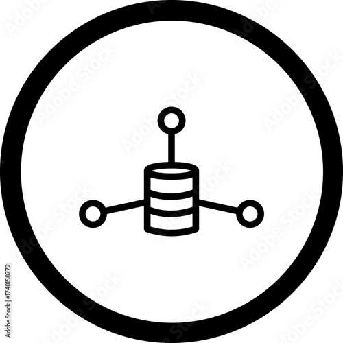 Network Data Vector Icon Design