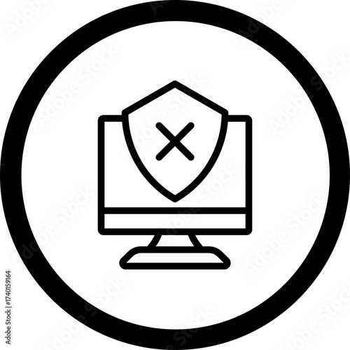 Unsecure Vector Icon Design