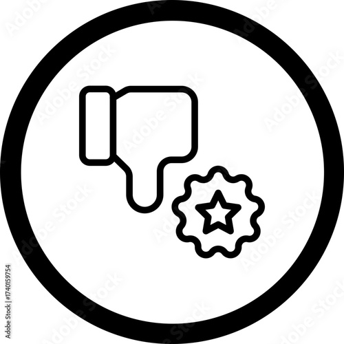 Reputation Loss Vector Icon Design