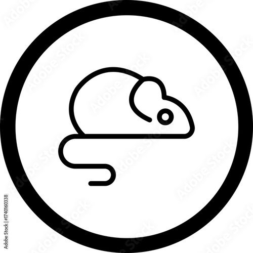 Fotografie Rat Vector Icon Design
