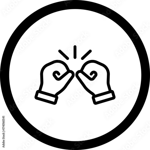 Conflict Vector Icon Design