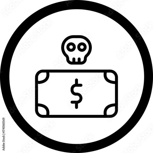 Extortion Vector Icon Design